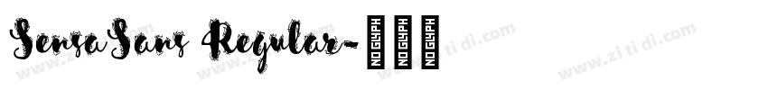 SensaSans Regular字体转换